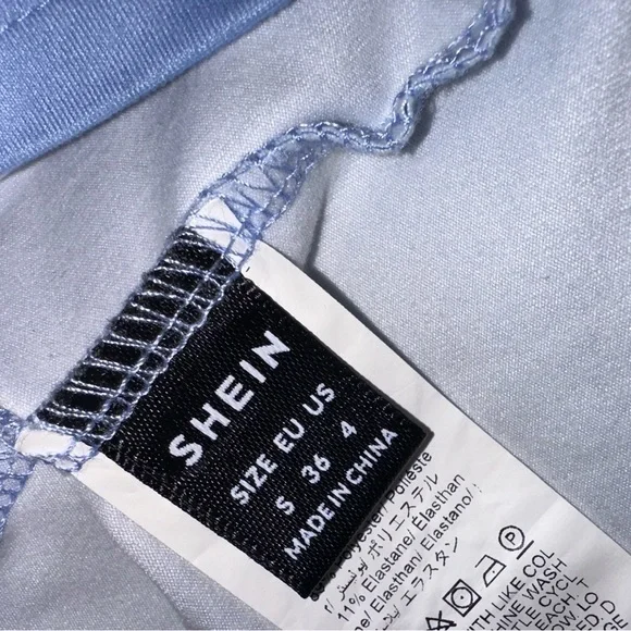 SHEIN Blue Floral Summer Spring Midi Dress - Picture 8 of 8